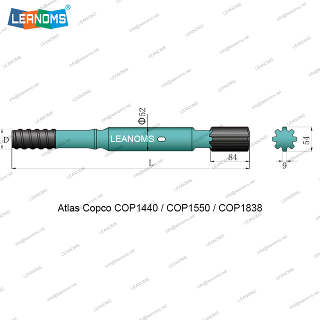 Atlas Copco COP2160/COP2560 Shank Adapter